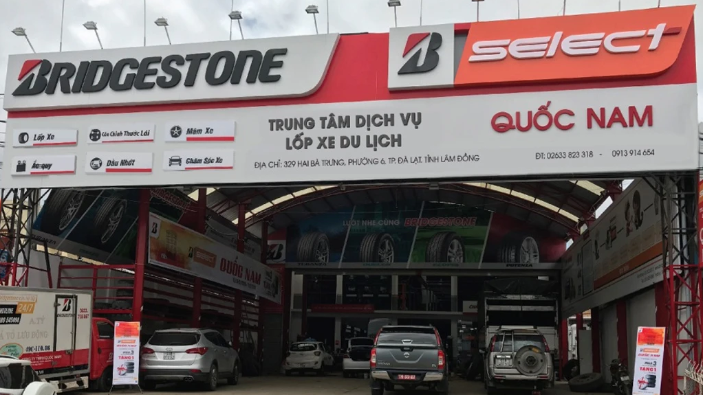 Lâm Đồng: Đại lý Bridgestone B-select Quốc Nam 